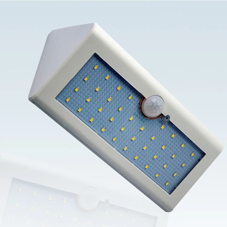 Outdoor solar temperature infrared sensor IP65 waterproof ABS LED 4W solar garden light  wall light