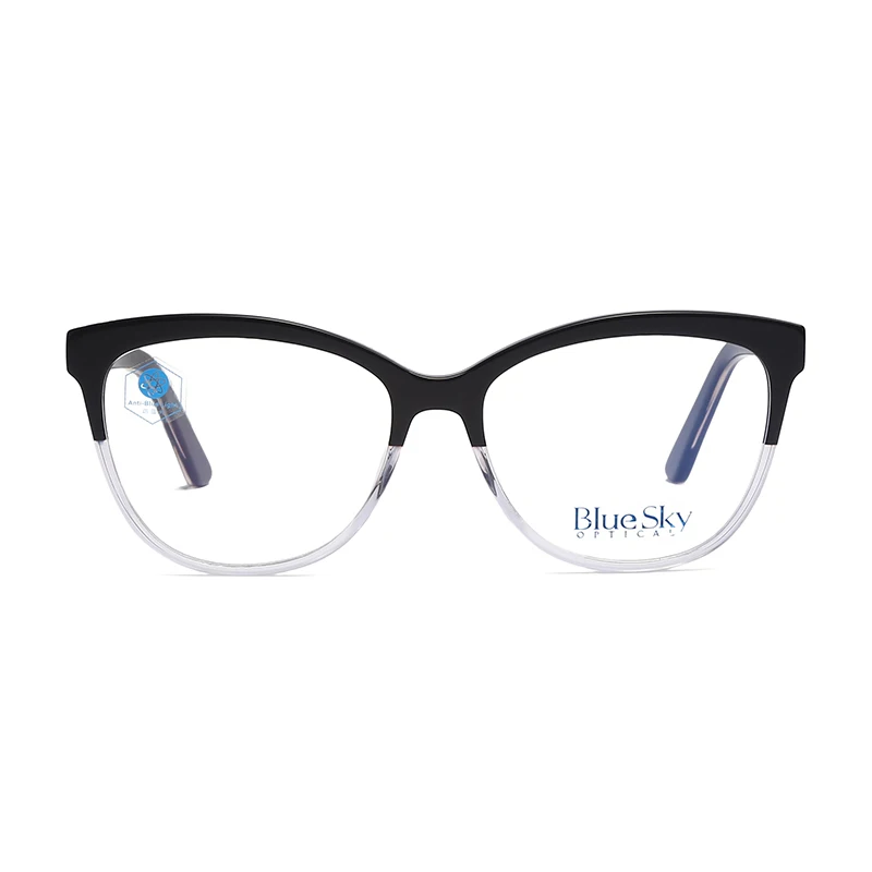 

Japan Style Women Mens Acetate Spectacles Blue Light Blocking Optical Frame Glasses Eyeglass, 6 colors