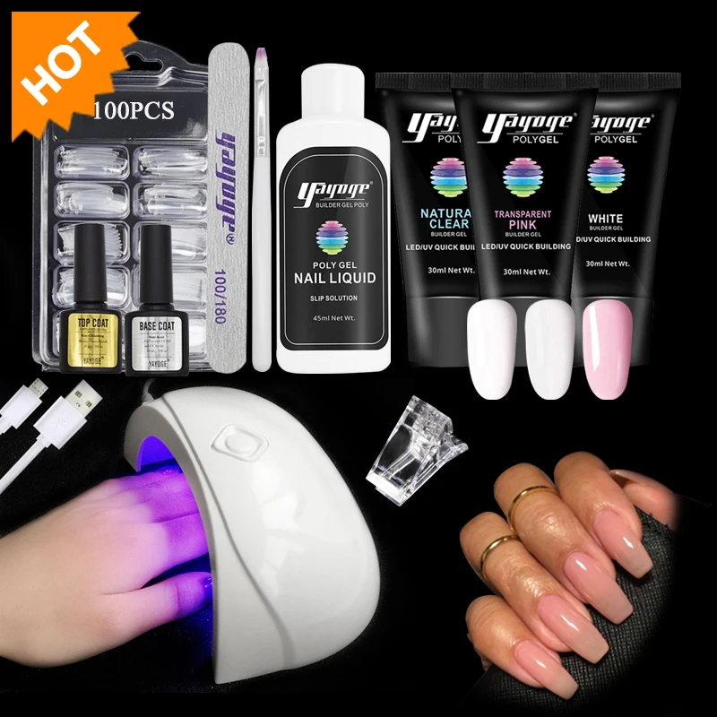 

Nail Art UV Gel Kits cheap acrylic Tool Brush Remover File Pusher Nail Tips Glue Acrylic Set