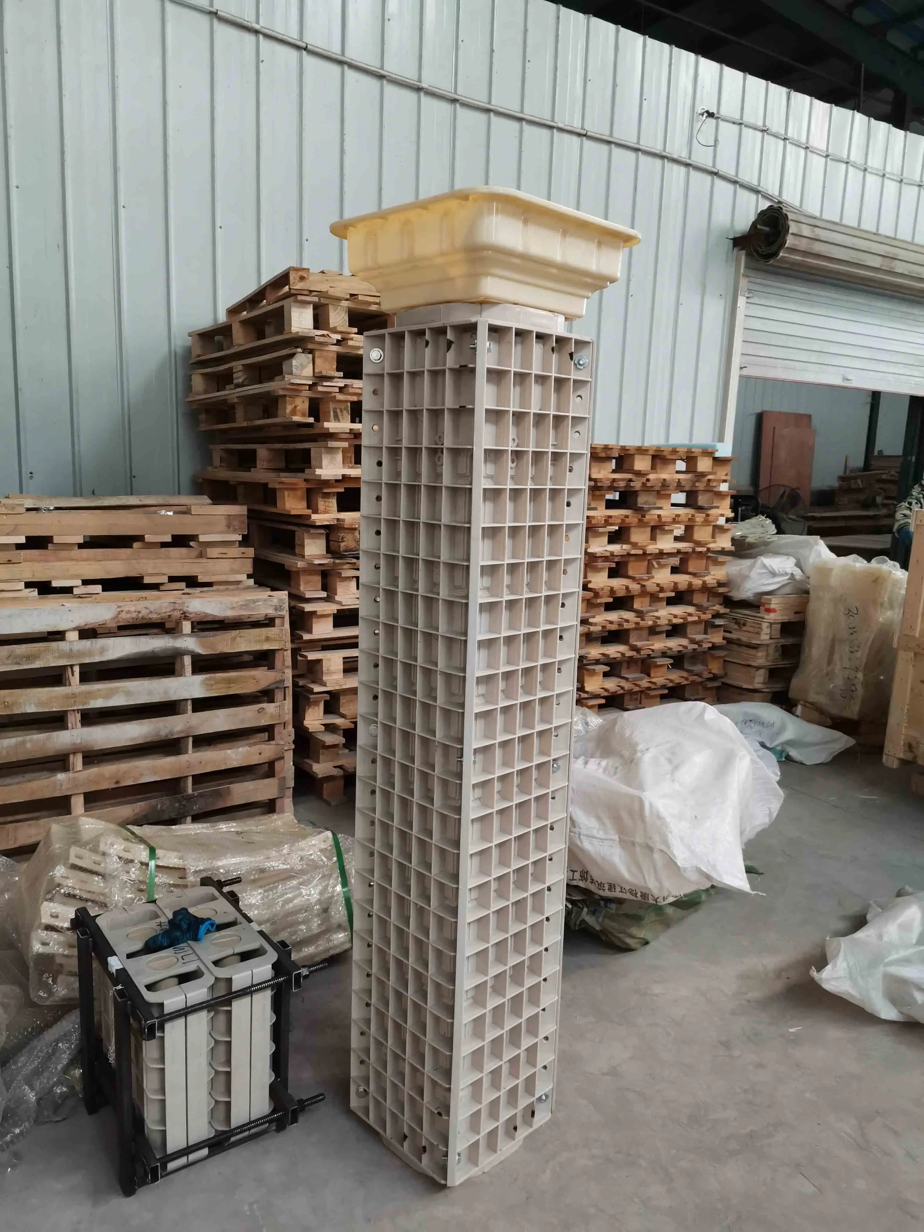 20cm Width Precast Decorative Square Concrete Roman Column Pillar