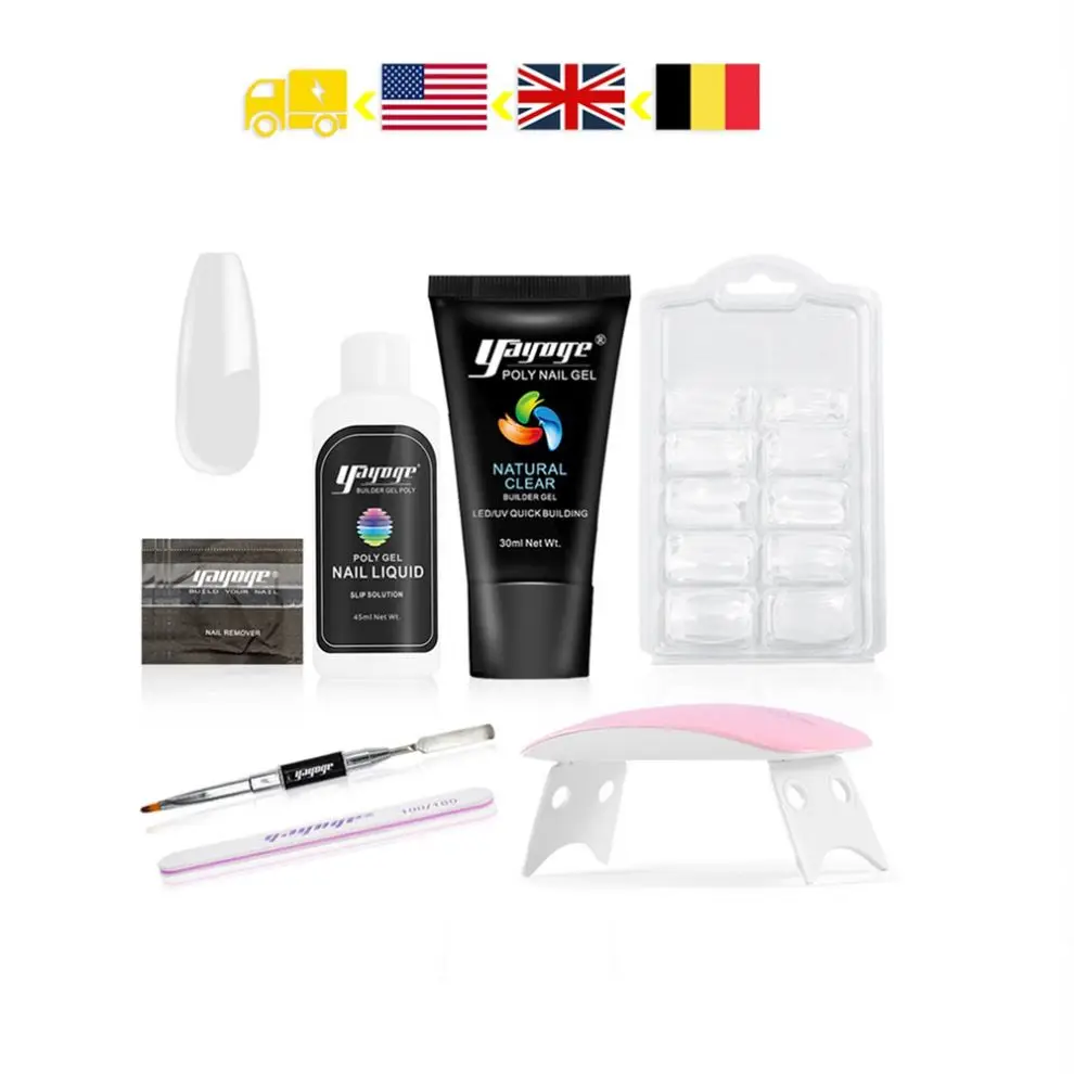 

nails salon professional products gel Designs Art DIY Tools Mia Secret Kiss Gel Acrylic Nail Kit
