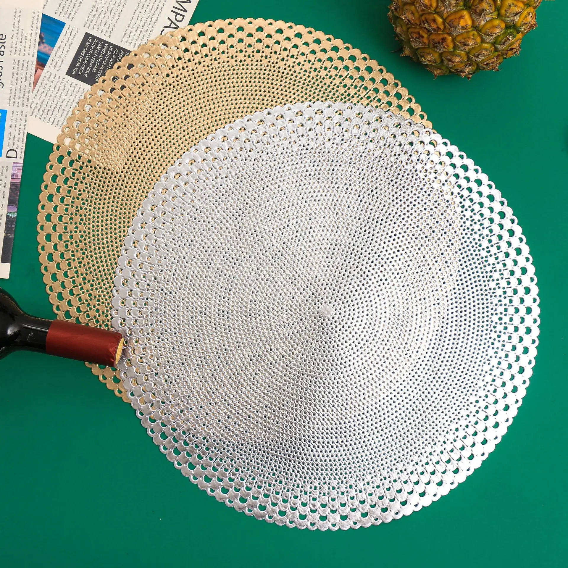 

new design pvc tray table plate mats for home decoration