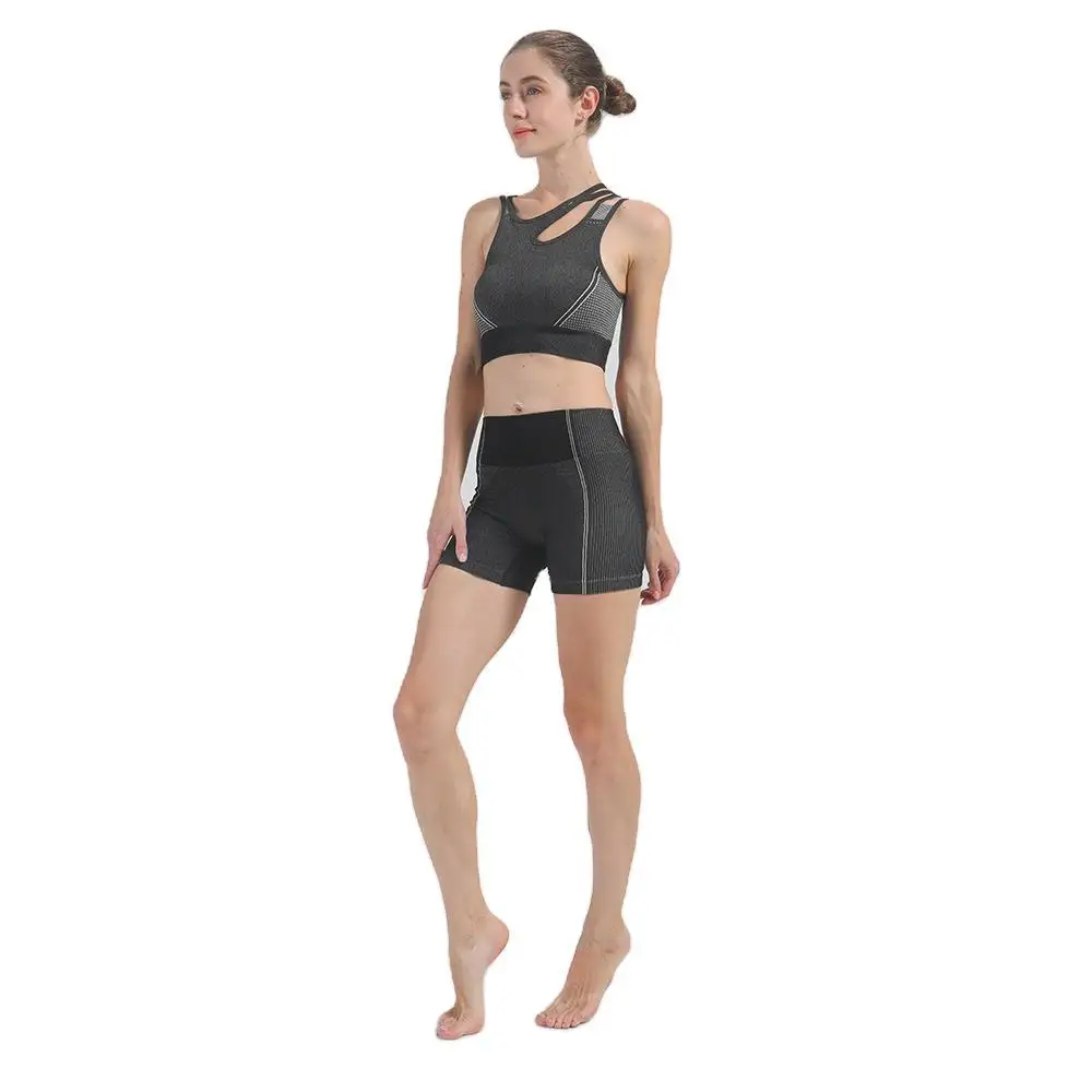 

New Yoga Sets Slim Yoga Tops And Shorts Yoga Sets Fitness Women