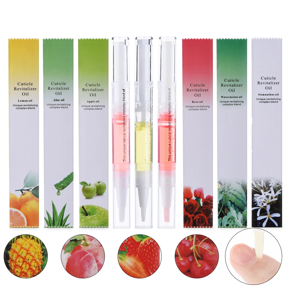 

High Quality 15 Different Flavors Care Nail Cuticle Revitalizer Oil Pen For Finger skin Care pen Nail Nutrition Pen, 15 colors