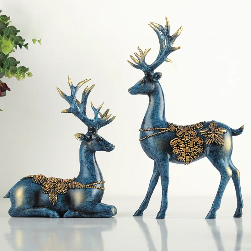 

Lovers deer resin craftwork Home furnishing articles Upscale decoration