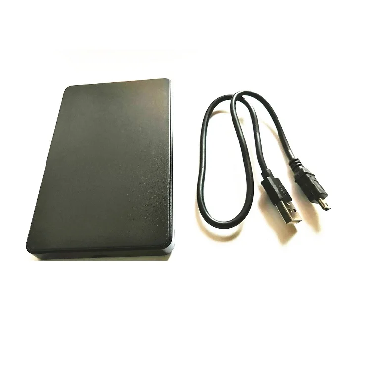 

High speed USB2.0 plastic Hard Disk Drive HDD Enclosure 2.5" Box 1TB caddy External storage system for 2.5 inch SATA HDD case, Black