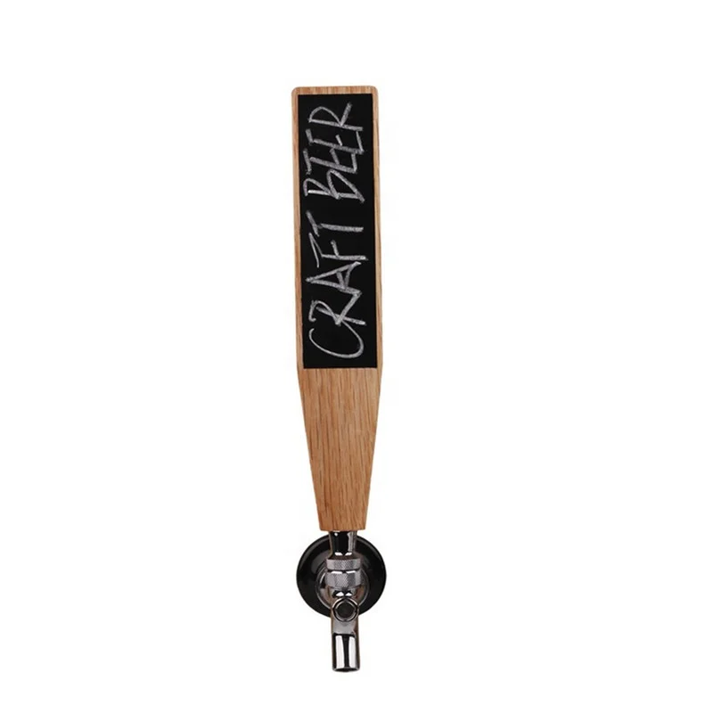 

Wooden Chalkboard Kegerator Tap Handles Oak DIY Craft Beer Tap Handles Tall 10",for All Beer-Lovers in Tall Style, Wood color