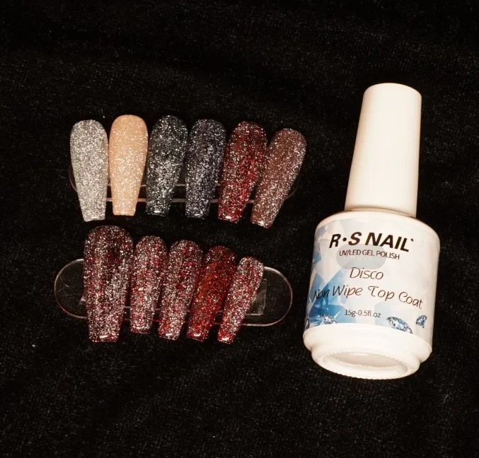 

private label disco gel top coat gel nail polish
