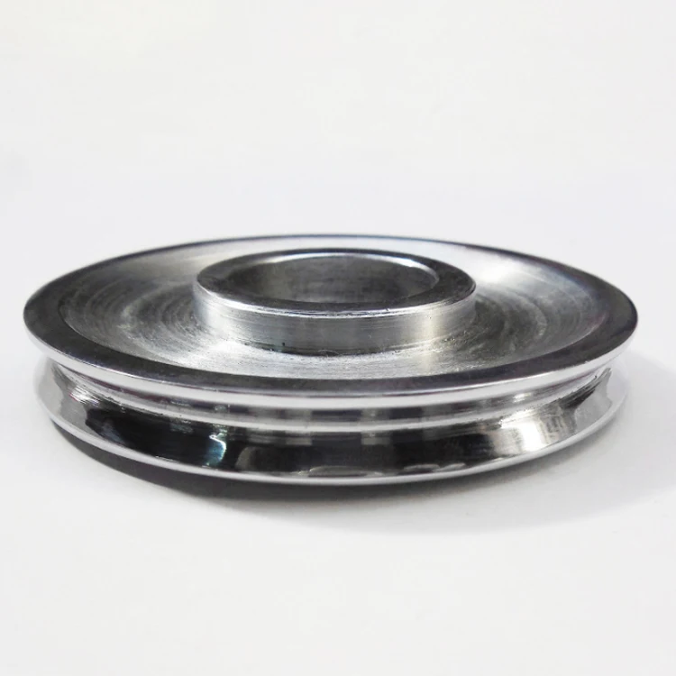 

Special chrome plated steel guide pulley for wire and cable equipment
