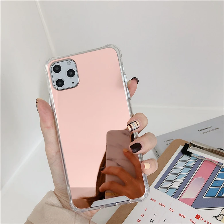 

for iphone x xs xr 11 pro max acrylic mirror phone case plating,for iphone 11 rose gold mirror case