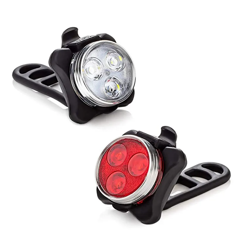 

USB Rechargeable Cycling Bicycle Light Mountain Bike Super Light Charging Taillight Outdoor Headlight Front Tail Clip Light Lamp