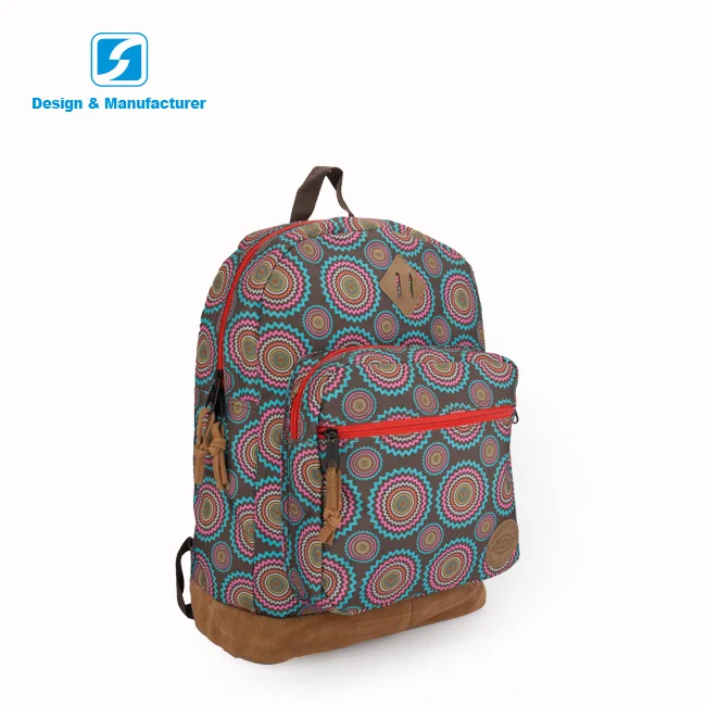 

2021 Lightweight 15 inch outdoor durable girl anti theft backpack bag, Brown