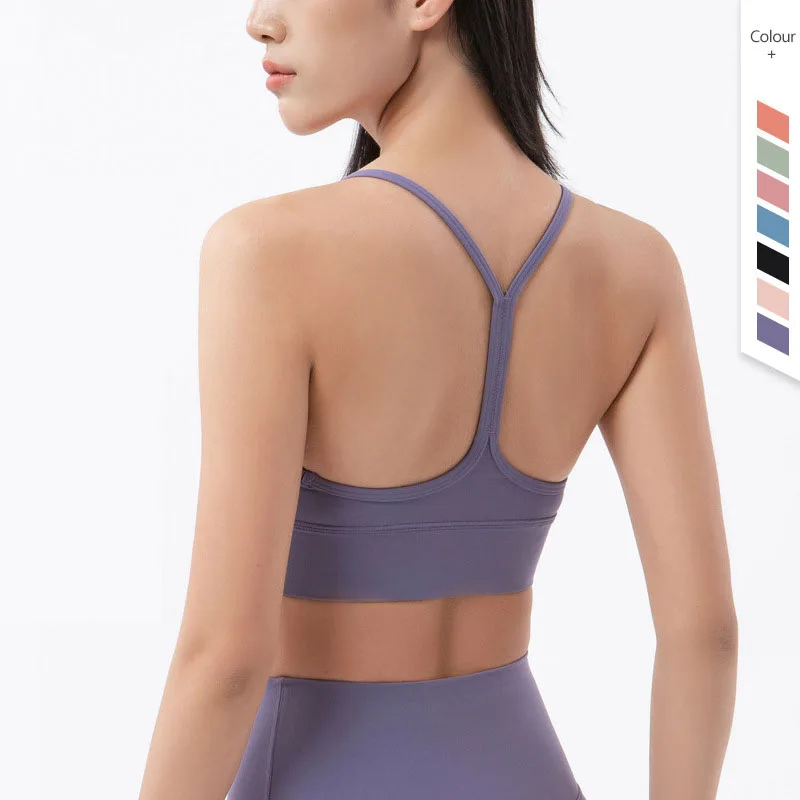 

YB07 In Stock Fast Delivery High Quality Running Workout High Impact Yoga Bra Women Fitness Sports Yoga Bra, As picture