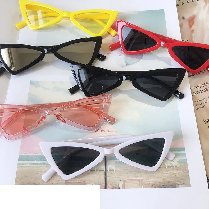

Feiyou cheap wholesaler children trendy triangle sun glasses anti UV fashion kids shades cat eye sunglasses 2021 oculos de sol, Customized color