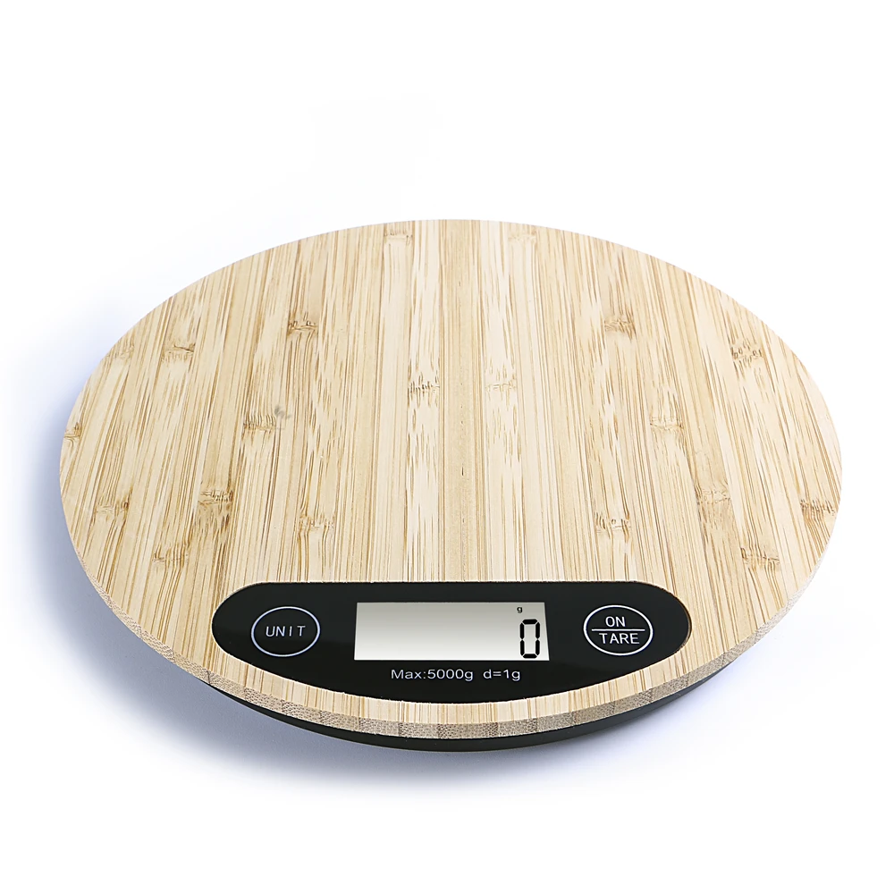

High Sensors Private Label Bamboo Platform Digital Kitchen Food Weighing Scale