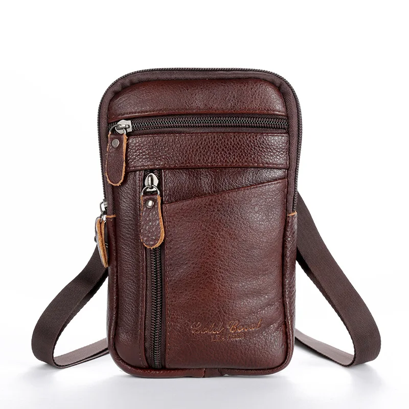 

MB038 Business small soft pu clutch shoulder bag mini phone wallet waist bags coin purses wallets leather men