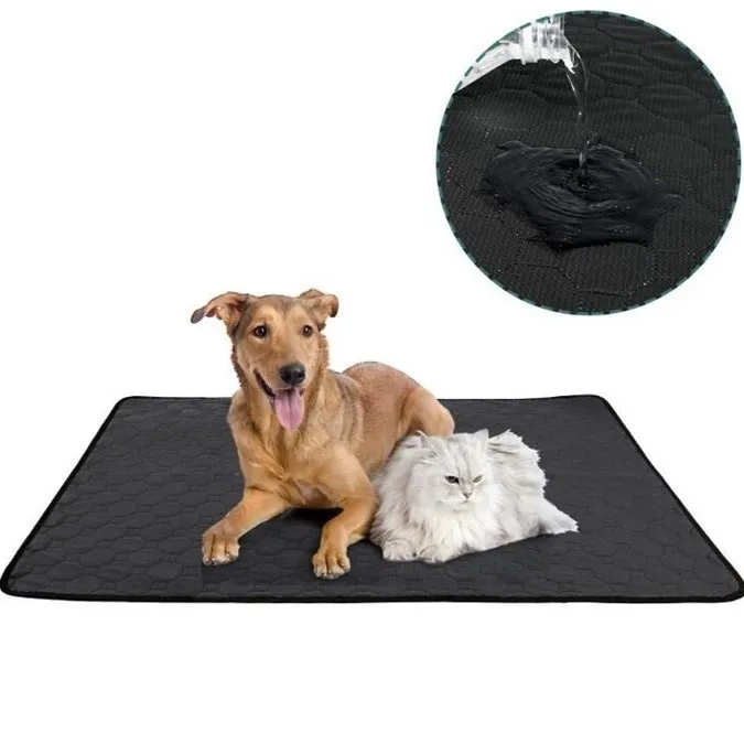 

Non-slip Washable Pet Puppy Training Pad Waterproof Dog Pee Pad, Dark grey