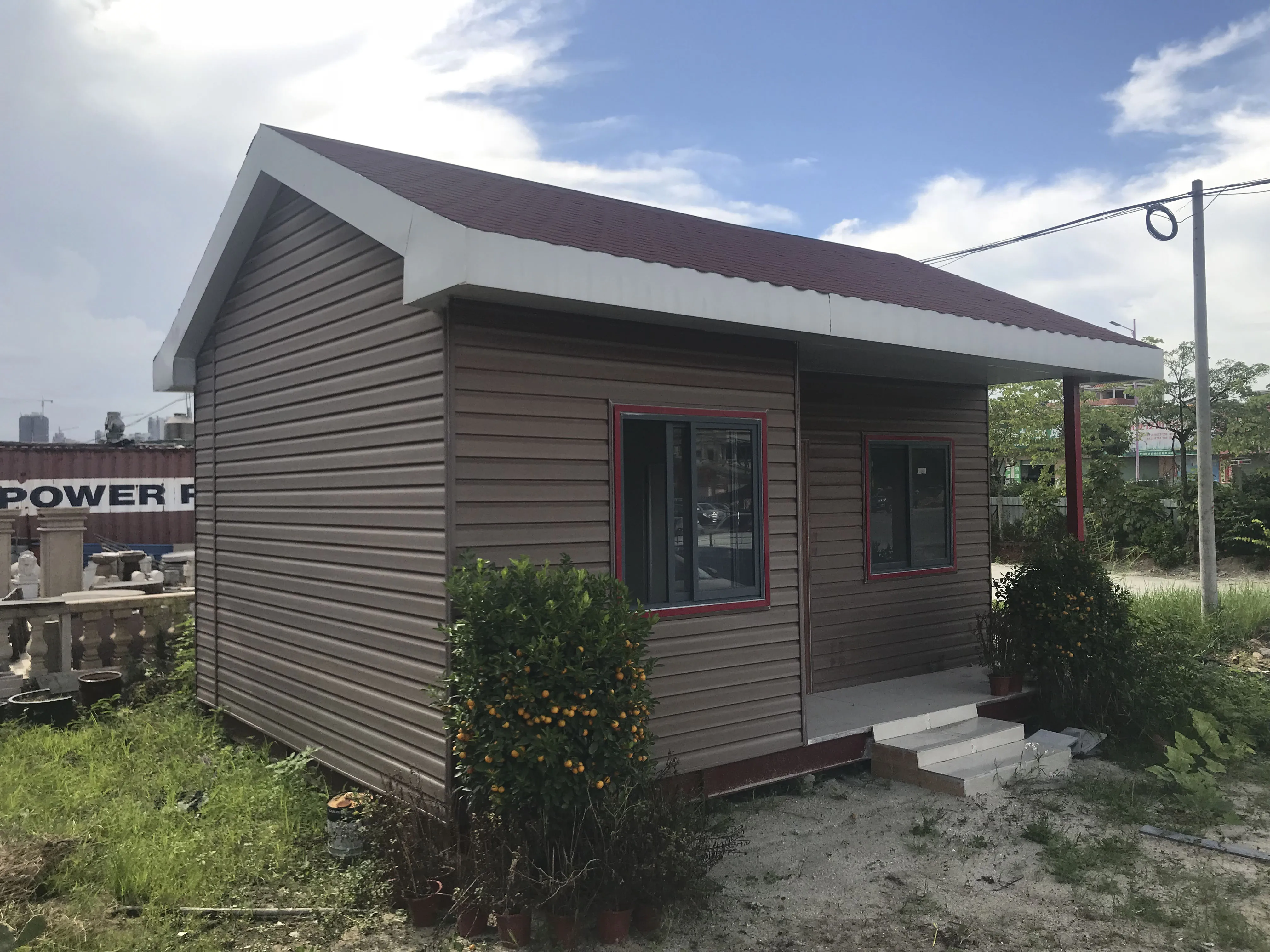 定制便携式钢结构二手预制房屋用于劳动住宅