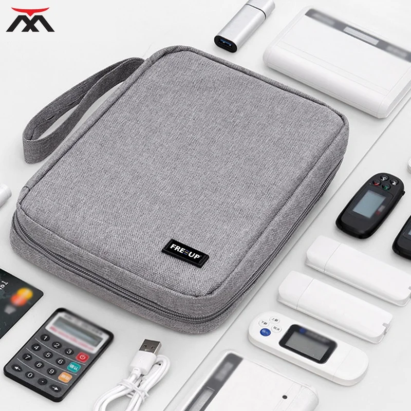 

Large Capacity Electronic Travel Cable Organizer Bag Pouch for Cable Cord Charger Phone Earphone