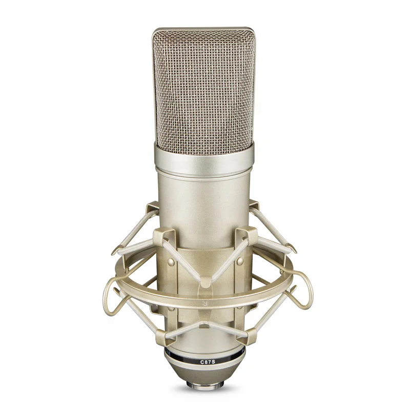 

u87 microphone professional large diaphragm condenser mic, Silver