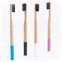 

BPA Free Biodegradable Charcoal Bristles OEM Bamboo Toothbrush with Customized Logo
