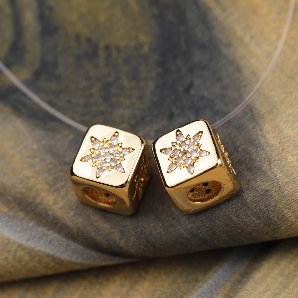 

Gold Plated 5 Point CZ Micro Pave Star Charm Pendant for Necklace