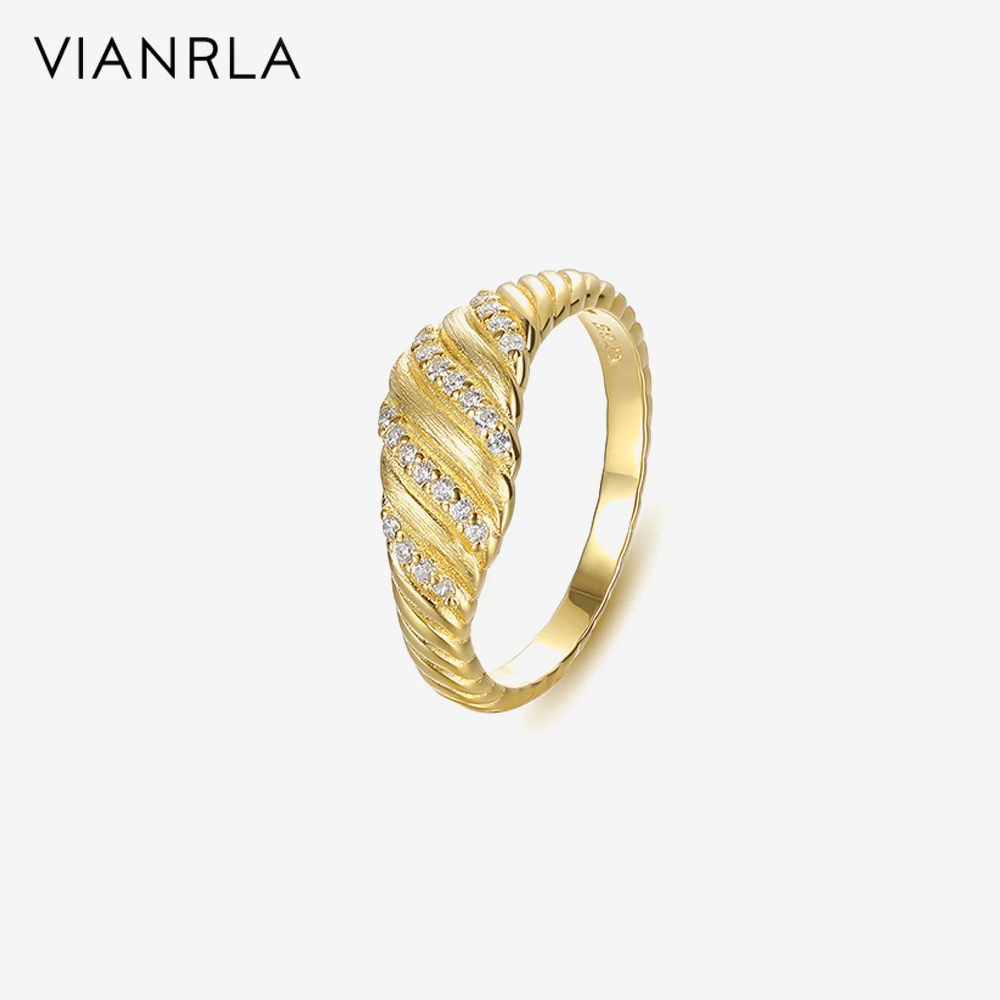 

VIANRLA 925 Sterling Silver Ring Conch Shape Stone Ring Support Drop Shipping Daily Jewelry