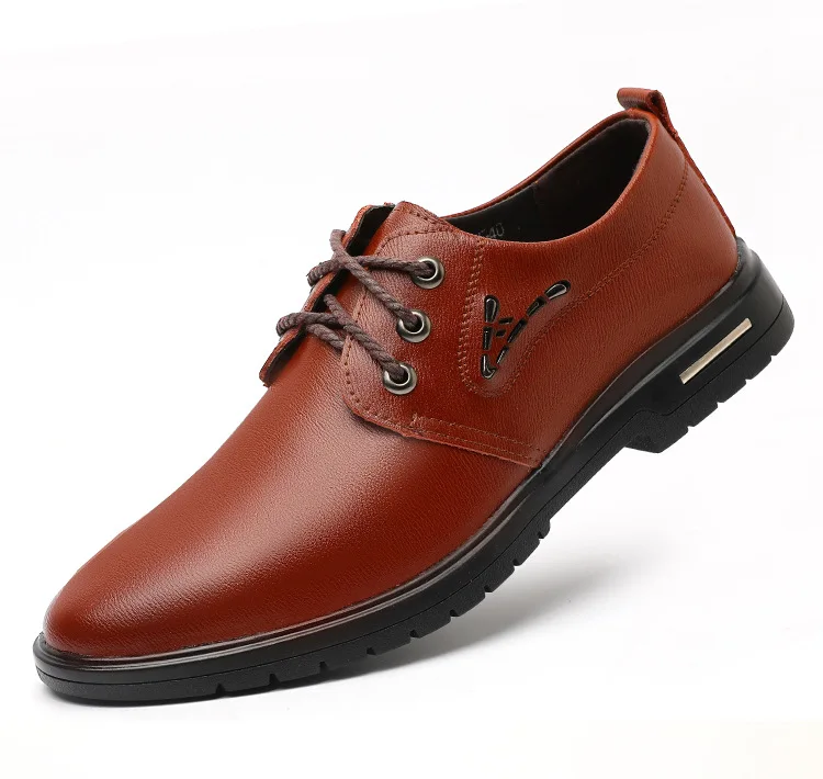 

Best Selling Fashion Genuine Leather Cheap Men's Shoes Casual Business Shoes Wear-resistant Breathable Leather Shoes, As the picture show