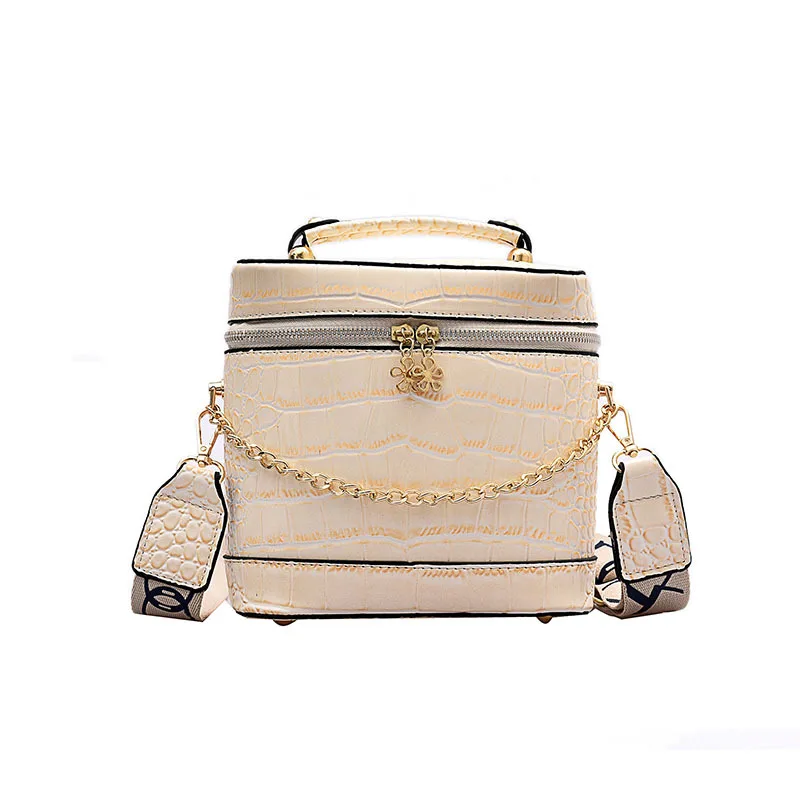 

Chain and stone pattern and Solid color style PU material unisex women's handbag Messenger bag Shoulder Bag Bucket bag