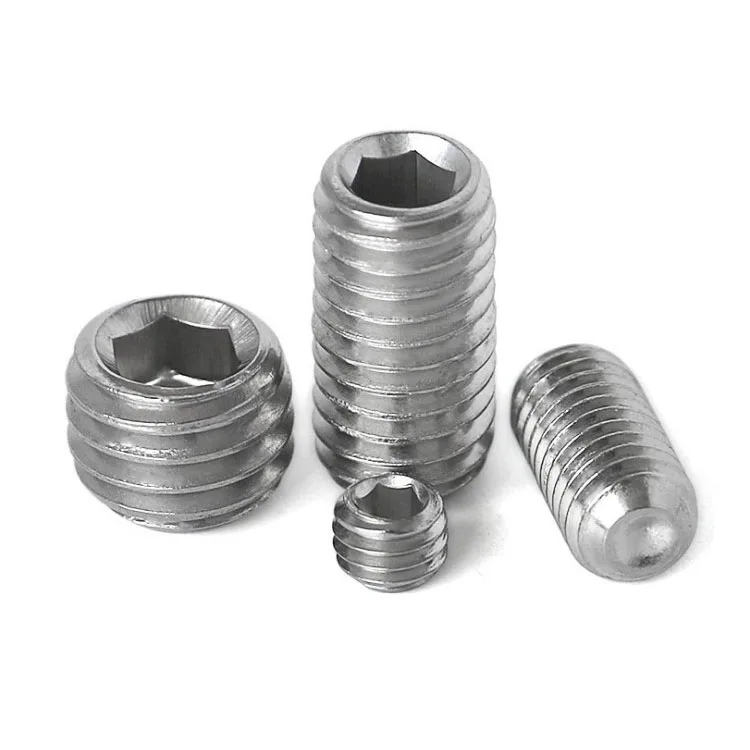
M3 M4 M6 M8 M10 M12 Inch Hexagon socket set screws cup point 
