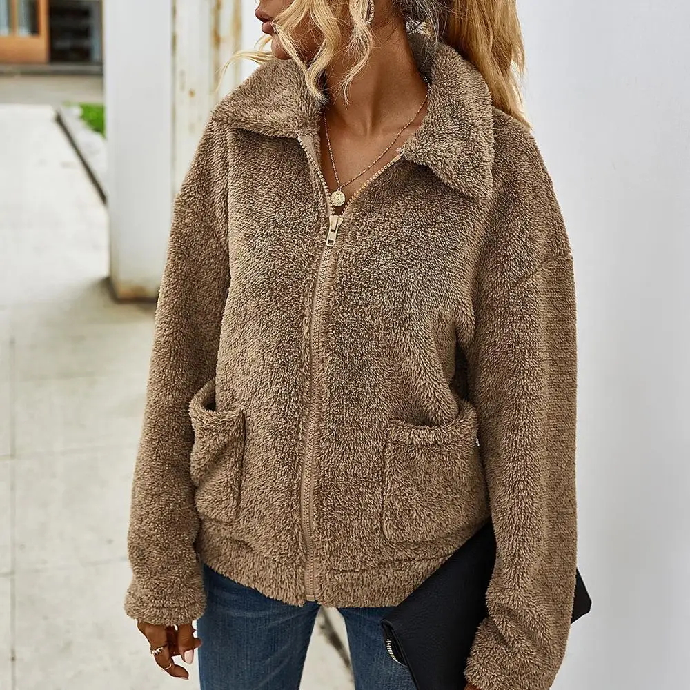 

2020 New fashion Autumn Winter Wholesale women Faux Fur jacket Ladies faux fur coat