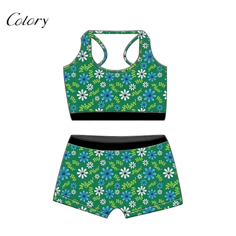 

Colory Womens Summer Sets Women Romper Shorts Pajamas Flower, Picture shows