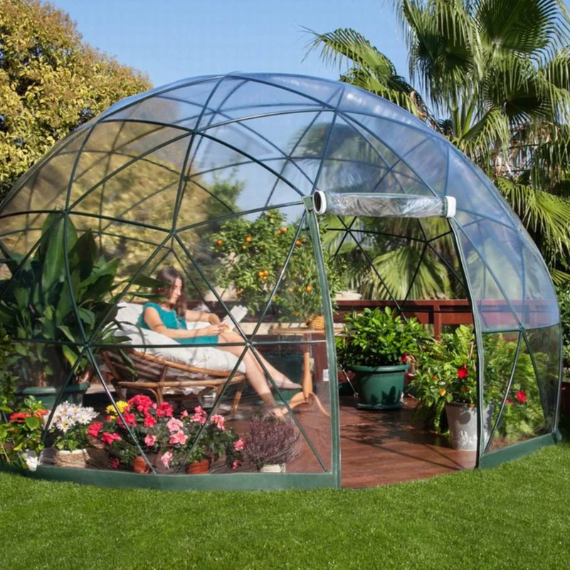 

2022 Best Transparent Garden Greenhouse 3.6 Diameter PVC Outdoor Bubble Advertising Inflatable Clear Dome Air Tent Glamping Tent