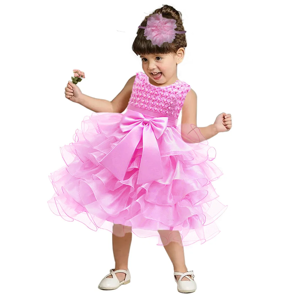 

Girl party wear western baby girl party dress for 2 years old children frocks designs girls tutu dress for birthday, White, purple, red ,champagne,rose,pink