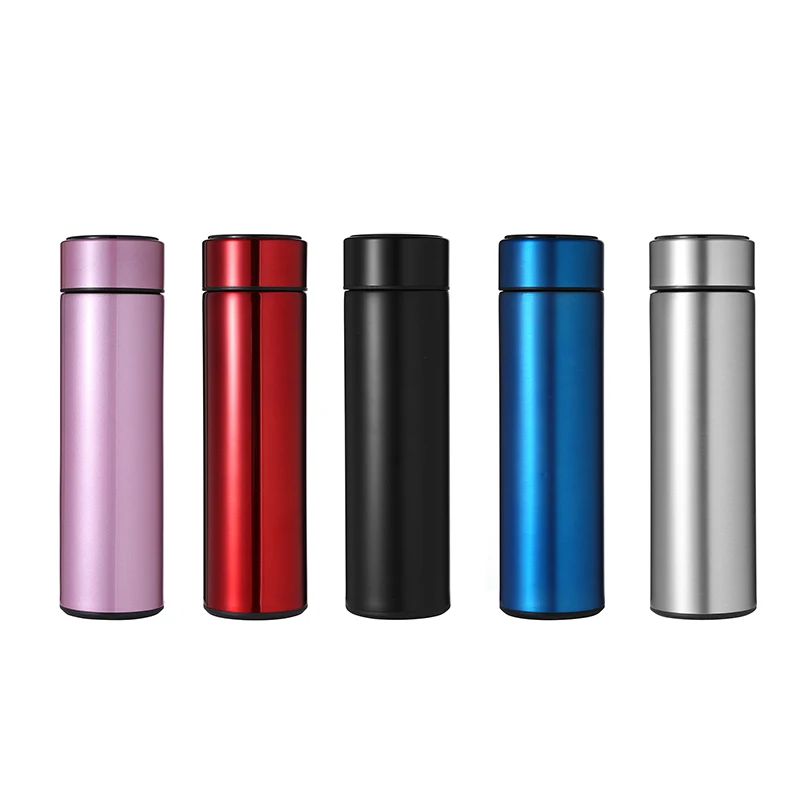 in stock Intelligent stainless steel color change display water temperature remind smart bottle with drinking reminder