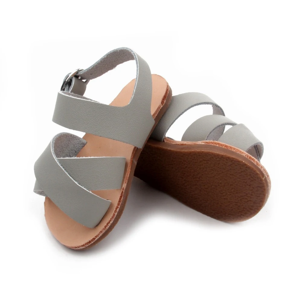 Rubber Sole Infant Kids Sandals Genuine Leather Baby Sandals - Buy Baby ...