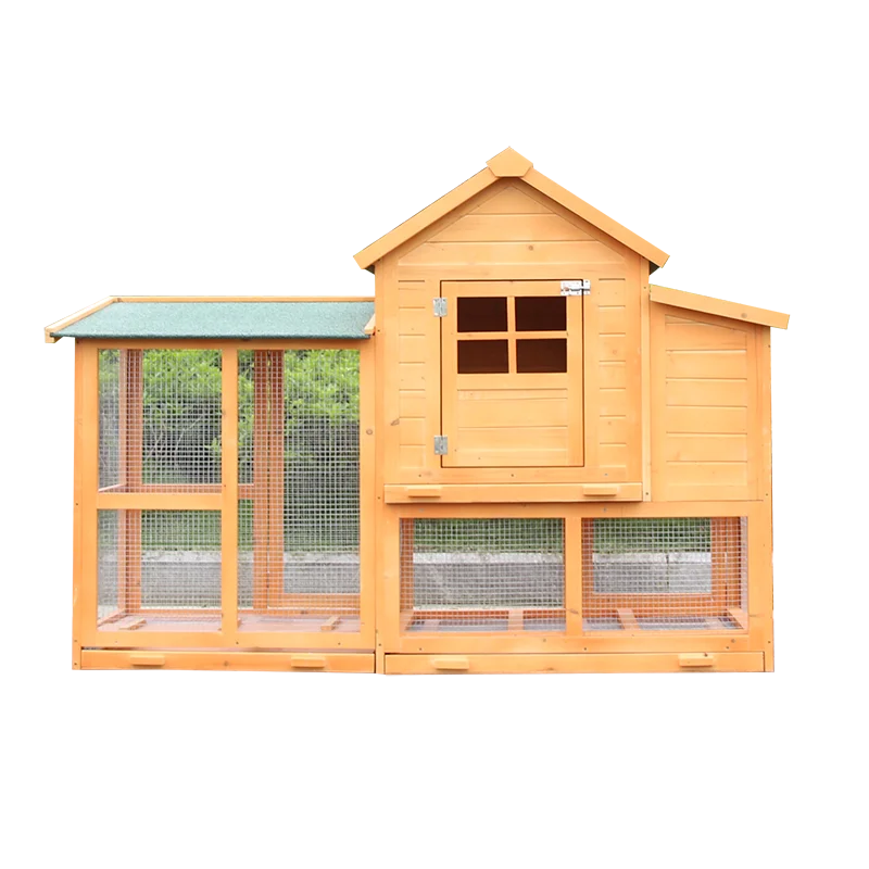 

Accept Custom Order Wood Outdoor Animal Chicken Coop Rabbit Pets Wooden Sheds House Chicken Cages, Wood color or oem