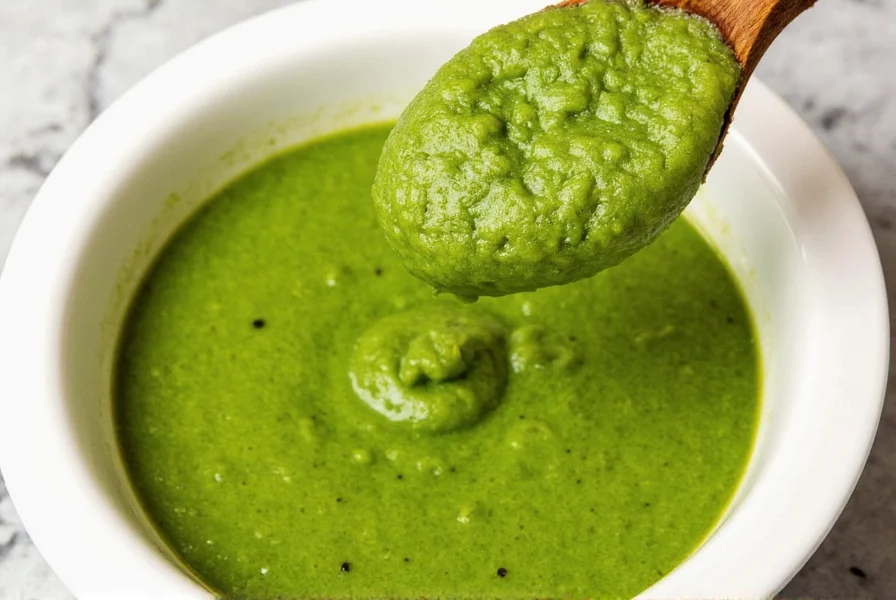 Shelf of store-bought sofrito verde jars