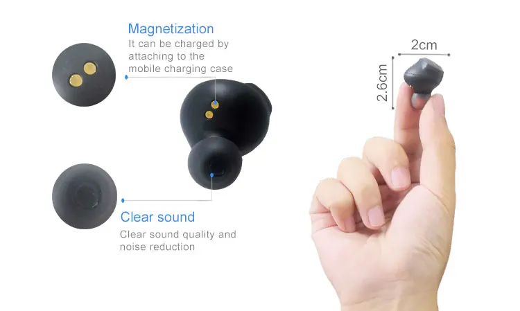 Hot sale rechargeable mini invisible pocket digital hearing aid for the deaf
