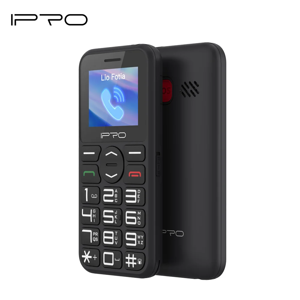 

2022 Wholesale OEM Low Cost Cheap Button Feature Phone with SOS Button 1.77 Inch 3g Button Phone for Seniors