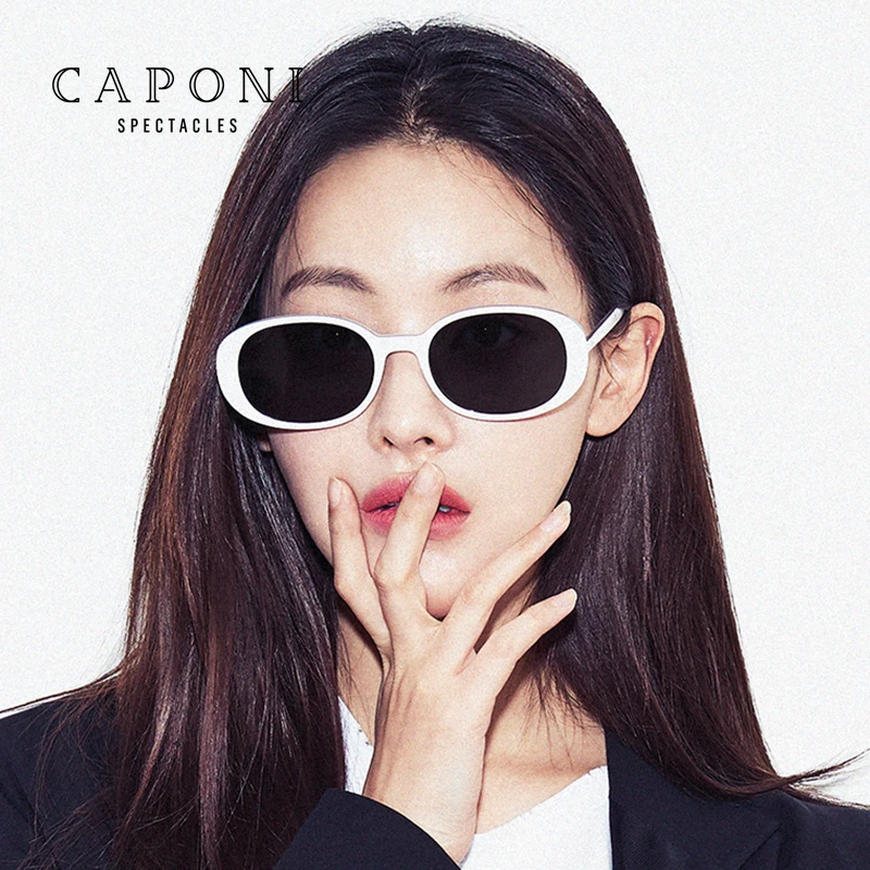 

CAPONI Fashion Vintage Polarized Sun Glasses For Women 2021 New Style Girl Shades Sunglasses