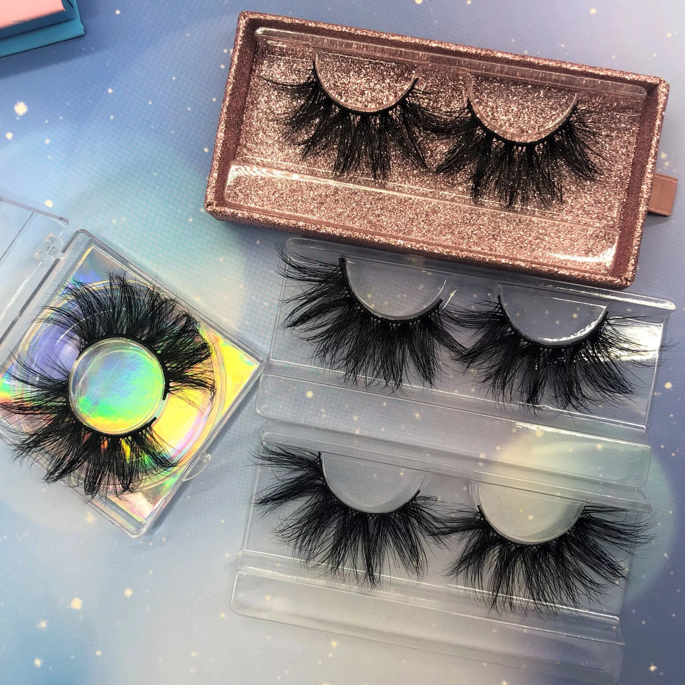 

Wholesale Private Vendor Fake Lashes Top Quality Fluffy Hand Made Eyelash 3D Effect Natural Long Faux Mink Eyelashes