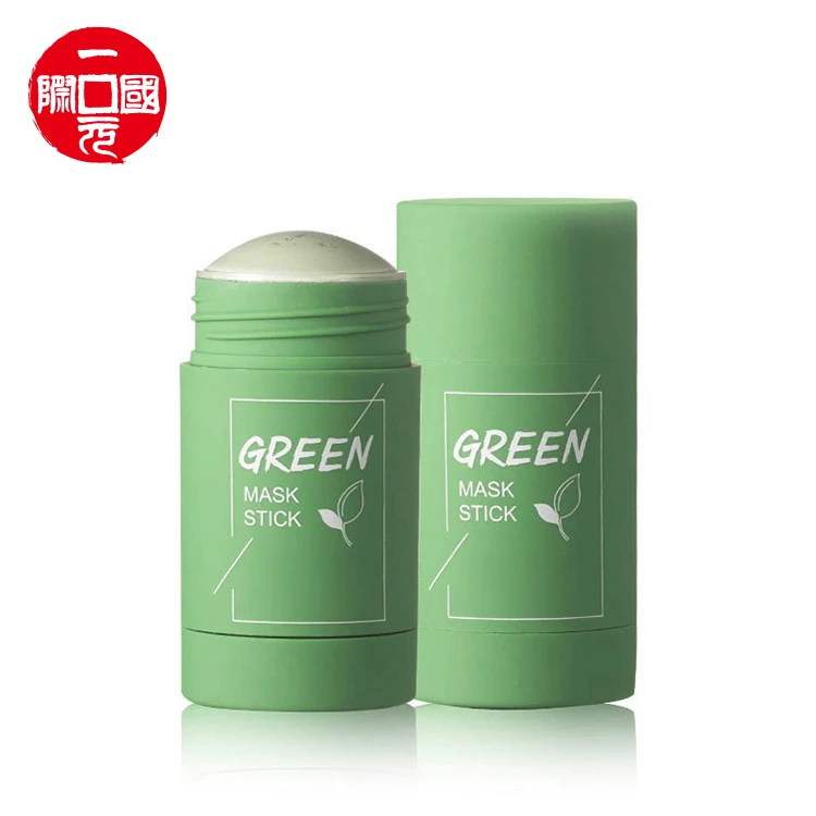 

Free shipping blackhead oil control solid pore deep moisturiser greentea mask green tea cleansing mask stick