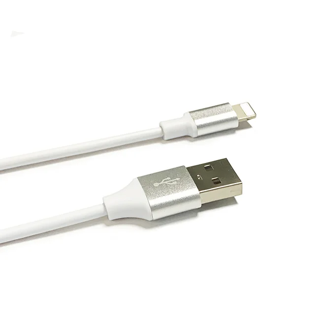 

Aluminum alloy PVC USB for Apple for Huawei&Type-C Cable Quick Charge Fast Charging Mobile Phone for iOS data Cable, White,(customizable)
