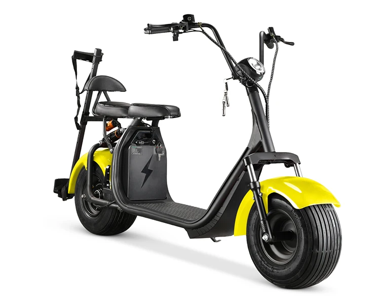 Citycoco 2000w i Bike Electric Scooter Yellow