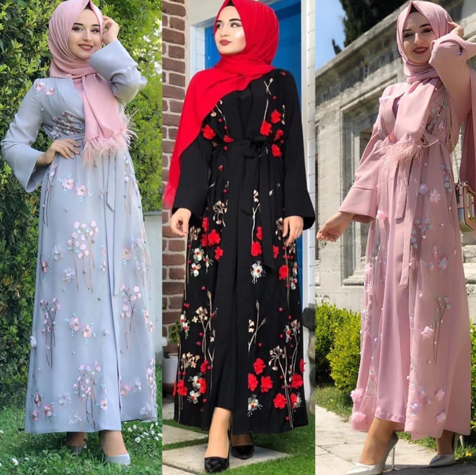 

Hot Selling Abaya Dubai Fashion Kaftan Women Kitenge Designs Muslim Dress Islamic Clothing for Women Ladies