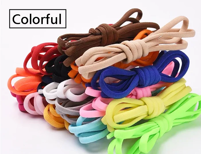 Colorful No Tie Metal End Clips Elastic Lock Lazy Shoelace Buy New