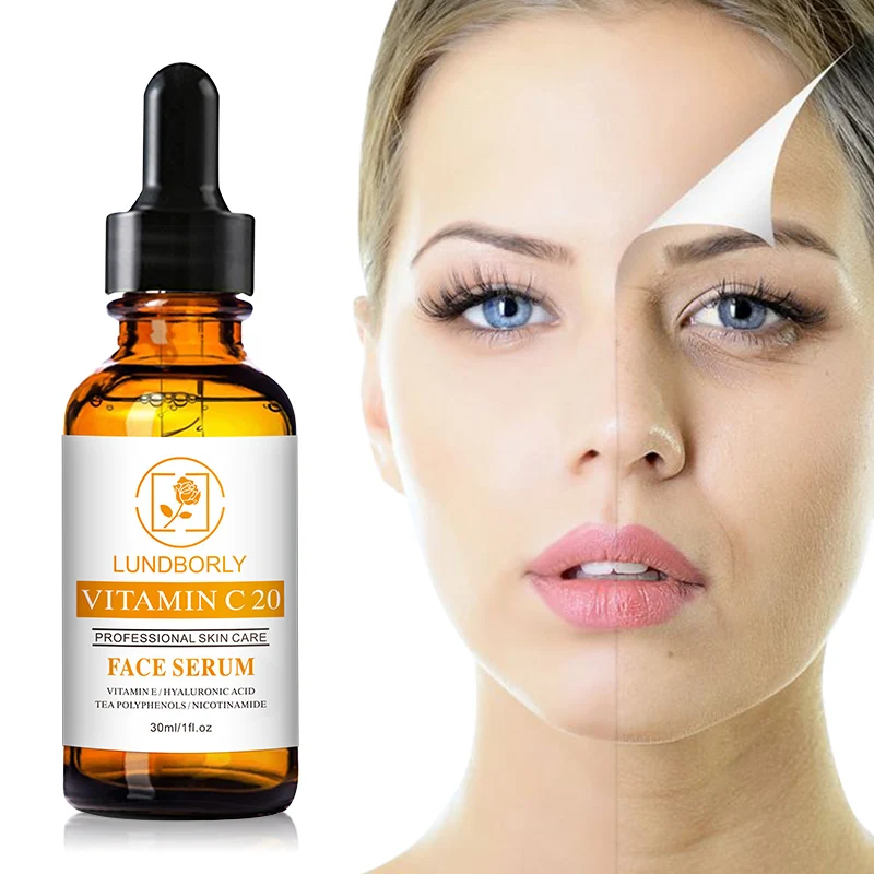 

factory direct sales LUNDBORLY serum dimension C essence liquid facial moisturizing Vitamin C whitening and anti-wrinkle serum