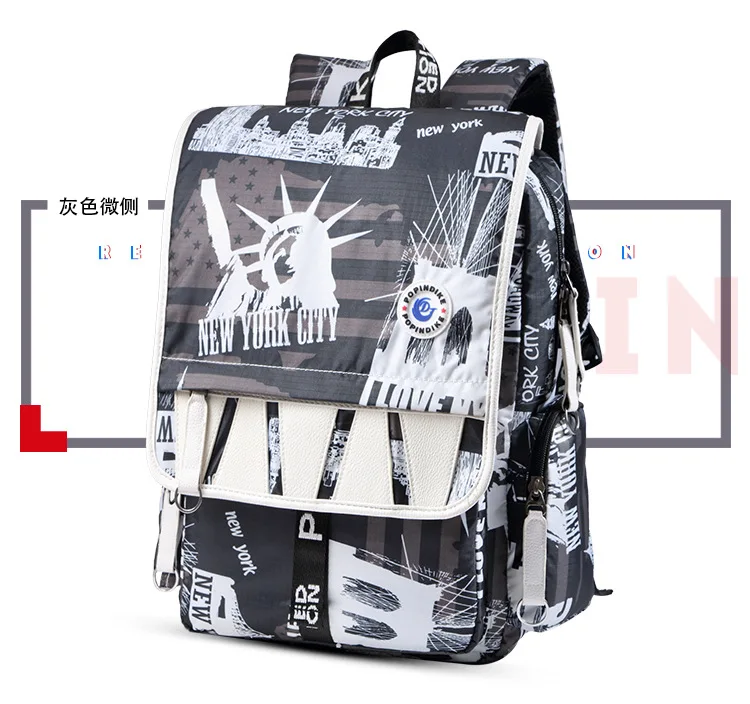 

Stylish NYC Travel Laptop Backpack Rucksack Fancy Bookbags Pack bag Casual Hiking Black Daypack School bags Bagpack, Customized color