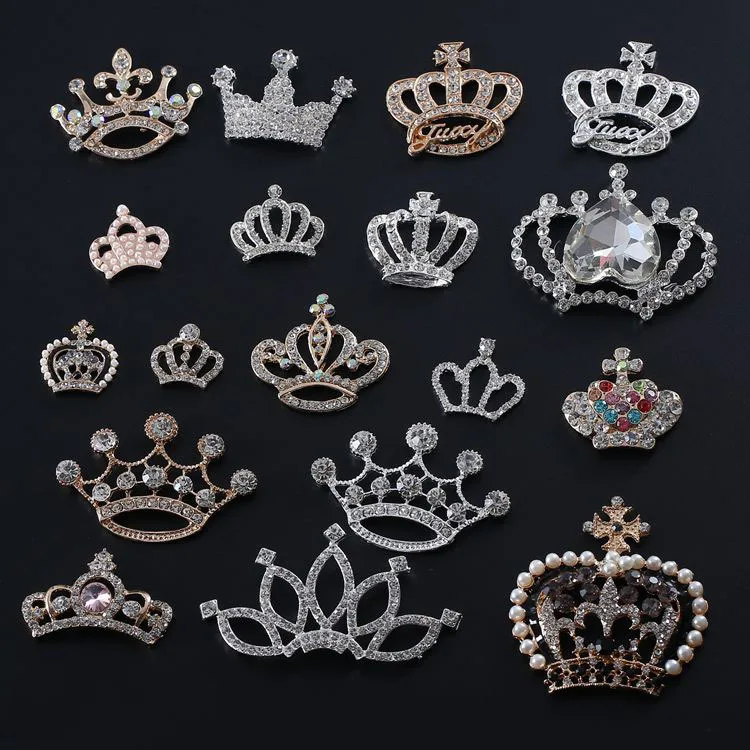 

wholesale high quality new products metal crown shoe charms decoration accessories for croc shoes
